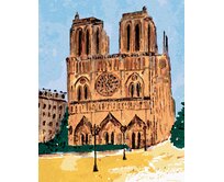 Zuty - Malování podle čísel - NOTRE DAME V PAŘÍŽI ZA JASNÉHO DNE 40x50 cm bez rámu a bez vypnutí plátna