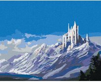 Zuty - Malování podle čísel - ZÁMEK V HORÁCH 40x50 cm bez rámu a bez vypnutí plátna