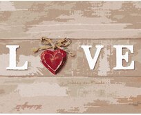Zuty - Malování podle čísel - DEKORACE LOVE 40x50 cm bez rámu a bez vypnutí plátna