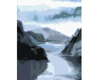 Zuty - Malování podle čísel - KRAJINA V NORSKU 40x50 cm vypnuté plátno na rám