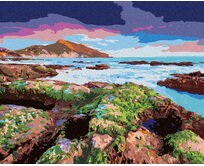 Zuty - Malování podle čísel - PLÁŽ GIALLONARDO 40x50 cm bez rámu a bez vypnutí plátna