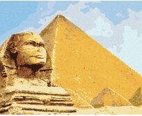 Zuty - Malování podle čísel - SFINGA 40x50 cm bez rámu a bez vypnutí plátna