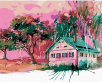 Zuty - Malování podle čísel - DOMEK V BAVORSKÉ VESNIČCE 40x50 cm vypnuté plátno na rám