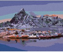 Zuty - Malování podle čísel - VESNICE REINE 40x50 cm bez rámu a bez vypnutí plátna