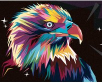 Zuty - Malování podle čísel - BAREVNÝ OREL 40x50 cm bez rámu a bez vypnutí plátna