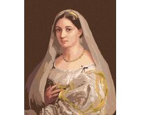 Zuty - Malování podle čísel - DÁMA SE ZÁVOJEM (RAFFAELLO SANTI) 40x50 cm vypnuté plátno na rám