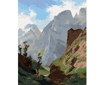 Zuty - Malování podle čísel - VRCHOLY EVROPY (CARLOS DE HAES) 40x50 cm bez rámu a bez vypnutí plátna