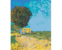 Zuty - Malování podle čísel - ALEJ V ARLES S DOMY (VINCENT VAN GOGH) 40x50 cm vypnuté plátno na rám