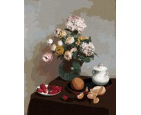 Zuty - Malování podle čísel - KVĚTINY A OVOCE (HENRI FANTIN-LATOUR) 40x50 cm vypnuté plátno na rám