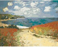 Zuty - Malování podle čísel - CESTA DO POURVILLE (CLAUDE MONET) 40x50 cm bez rámu a bez vypnutí plátna
