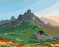 Zuty - Malování podle čísel - DOLOMITY 40x50 cm vypnuté plátno na rám