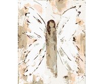 Zuty - Malování podle čísel - ANDĚL S HNĚDÝMI VLASY (HALEY BUSH) 40x50 cm vypnuté plátno na rám