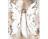 Zuty - Malování podle čísel - BÍLÝ MALOVANÝ ANDĚL (HALEY BUSH) 40x50 cm bez rámu a bez vypnutí plátna