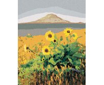 Zuty - Malování podle čísel - SLUNEČNICE PŘED HOROU, USA (TED DAVIS) 40x50 cm vypnuté plátno na rám