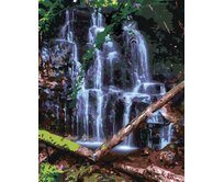 Zuty - Malování podle čísel - VODOPÁD, HAVAJ (TED DAVIS) 40x50 cm bez rámu a bez vypnutí plátna