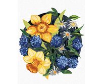 Zuty - Malování podle čísel - ŽLUTÉ A MODRÉ NARCISY (ALEXANDRIA GILBERT) 40x50 cm bez rámu a bez vypnutí plátna