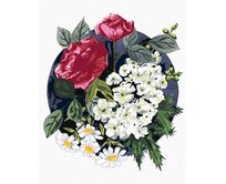 Zuty - Malování podle čísel - RŮŽE A KOPRETINY (ALEXANDRIA GILBERT) 40x50 cm bez rámu a bez vypnutí plátna