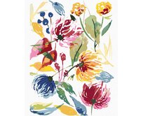 Zuty - Malování podle čísel - ABSTRAKT DIVOKÉ KVĚTINY (ALEXANDRIA GILBERT) 40x50 cm vypnuté plátno na rám