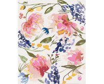 Zuty - Malování podle čísel - RŮŽOVÉ A FIALOVÉ KVĚTY MEZI LISTY (ALEXANDRIA GILBERT) 40x50 cm bez rámu a bez vypnutí plátna