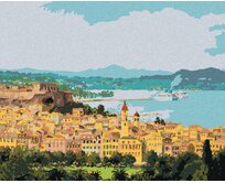 Zuty - Malování podle čísel - CORFU V ŘECKU 40x50 cm bez rámu a bez vypnutí plátna
