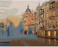 Zuty - Malování podle čísel - HISTORICKÁ ČÁST MĚSTA 40x50 cm bez rámu a bez vypnutí plátna