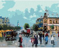 Zuty - Malování podle čísel - STARÉ MĚSTO 40x50 cm vypnuté plátno na rám