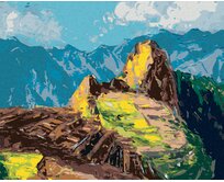 Zuty - Malování podle čísel - MACHU-PICCHU V PERU 40x50 cm vypnuté plátno na rám