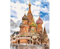 Zuty - Malování podle čísel - SAINT BASIL'S CATHEDRAL V MOSKVĚ 40x50 cm vypnuté plátno na rám