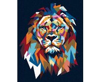 Zuty - Malování podle čísel - BAREVNÝ LEV III 40x50 cm bez rámu a bez vypnutí plátna