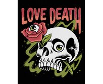 Zuty - Malování podle čísel - LEBKA S RŮŽEMI 40x50 cm bez rámu a bez vypnutí plátna