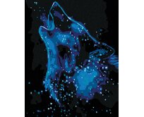Zuty - Malování podle čísel - HVĚZDNÝ VLK 40x50 cm vypnuté plátno na rám