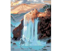 Zuty - Malování podle čísel - VODOPÁD 40x50 cm bez rámu a bez vypnutí plátna