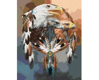 Zuty - Malování podle čísel - OREL A LAPAČ SNŮ (CAROL CAVALARIS) 40x50 cm bez rámu a bez vypnutí plátna