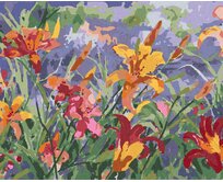 Zuty - Malování podle čísel – LILIE (JUDY BUSWELL) 40x50 cm vypnuté plátno na rám
