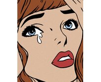 Zuty - Malování podle čísel - UPLAKANÁ 40x50 cm bez rámu a bez vypnutí plátna