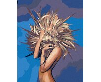 Zuty - Malování podle čísel - SCHOVANÁ ZA PEŘÍČKY 40x50 cm vypnuté plátno na rám