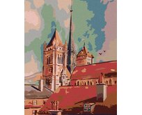 Zuty - Malování podle čísel - VĚŽE A STŘECHY 40x50 cm bez rámu a bez vypnutí plátna