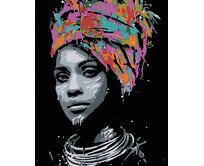 Zuty - Malování podle čísel - AFRICKÁ KRÁSKA 40x50 cm vypnuté plátno na rám
