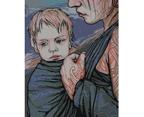 Zuty - Malování podle čísel - MATKA SE SYNEM 40x50 cm vypnuté plátno na rám