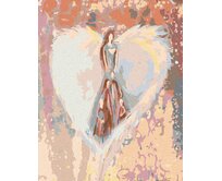 Zuty - Malování podle čísel - ANDĚLÉ OD LENKY - FAMILY ANGEL 40x50 cm vypnuté plátno na rám