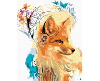 Zuty - Malování podle čísel - LIŠKA S LAPAČEM SNŮ 40x50 cm bez rámu a bez vypnutí plátna