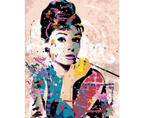 Zuty - Malování podle čísel - AUDREY HEPBURN 40x50 cm bez rámu a bez vypnutí plátna