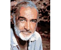 Zuty - Malování podle čísel - SEAN CONNERY 40x50 cm vypnuté plátno na rám