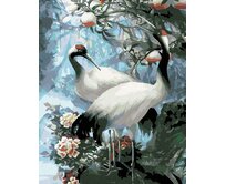 Zuty - Malování podle čísel - BÍLÝ JEŘÁB 40x50 cm bez rámu a bez vypnutí plátna