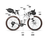 Bikepackingová sada Rhinowalk Wilderness A - bílá