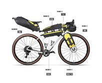 Bikepackingová sada Rhinowalk Wilderness B - žlutá