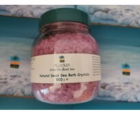 Přírodní krystaly (sůl) z Mrtvého moře - Fialka 500 g