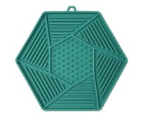 Podložka EPIC PET Lick & Snack lízací hexagon světle zelený 17 x 15cm