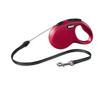 Vodítko FLEXI Classic New lanko červené S - 5 m
