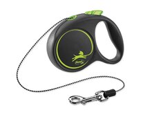 Vodítko FLEXI Black Design lanko zelené XS - 3 m